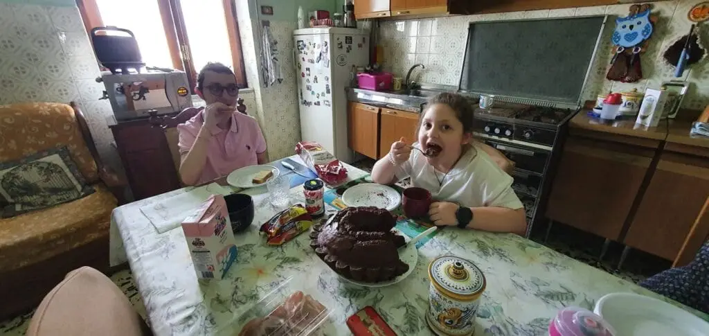 Eugenio e Francesca a colazione insieme