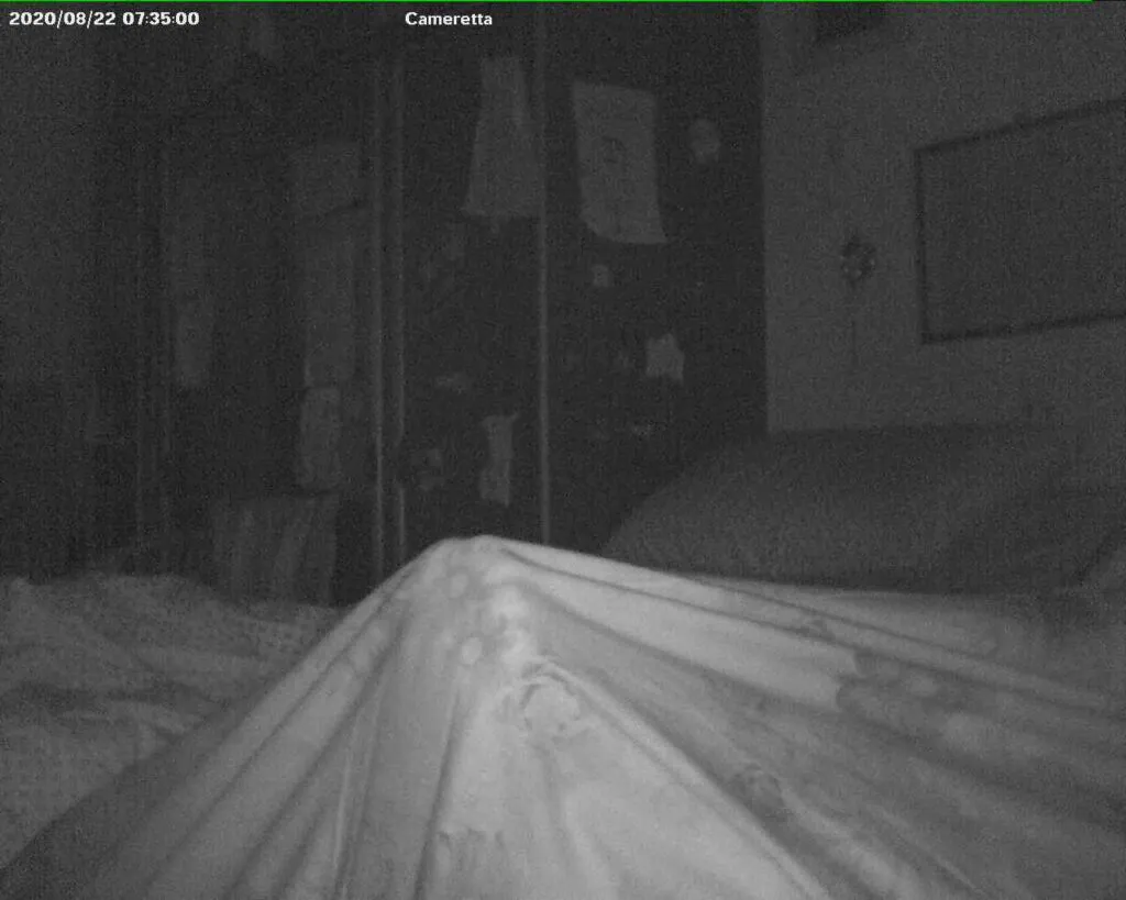 telecamera in cameretta