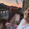 Eugenio al tramonto sul balcone