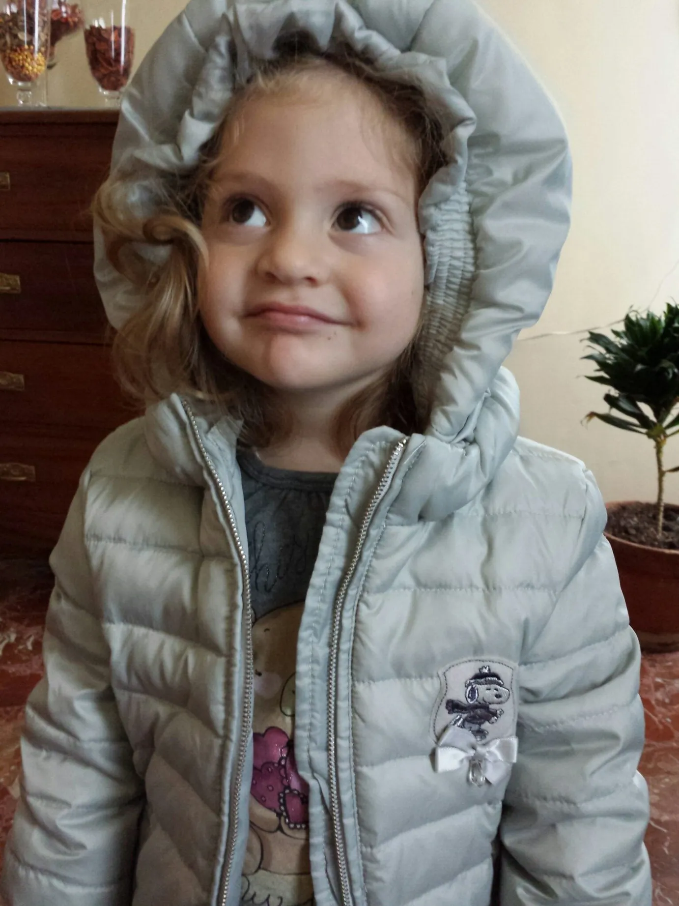 Francesca con il giubbino nel 2014