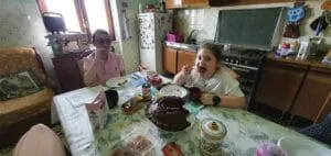 Eugenio e Francesca a colazione insieme