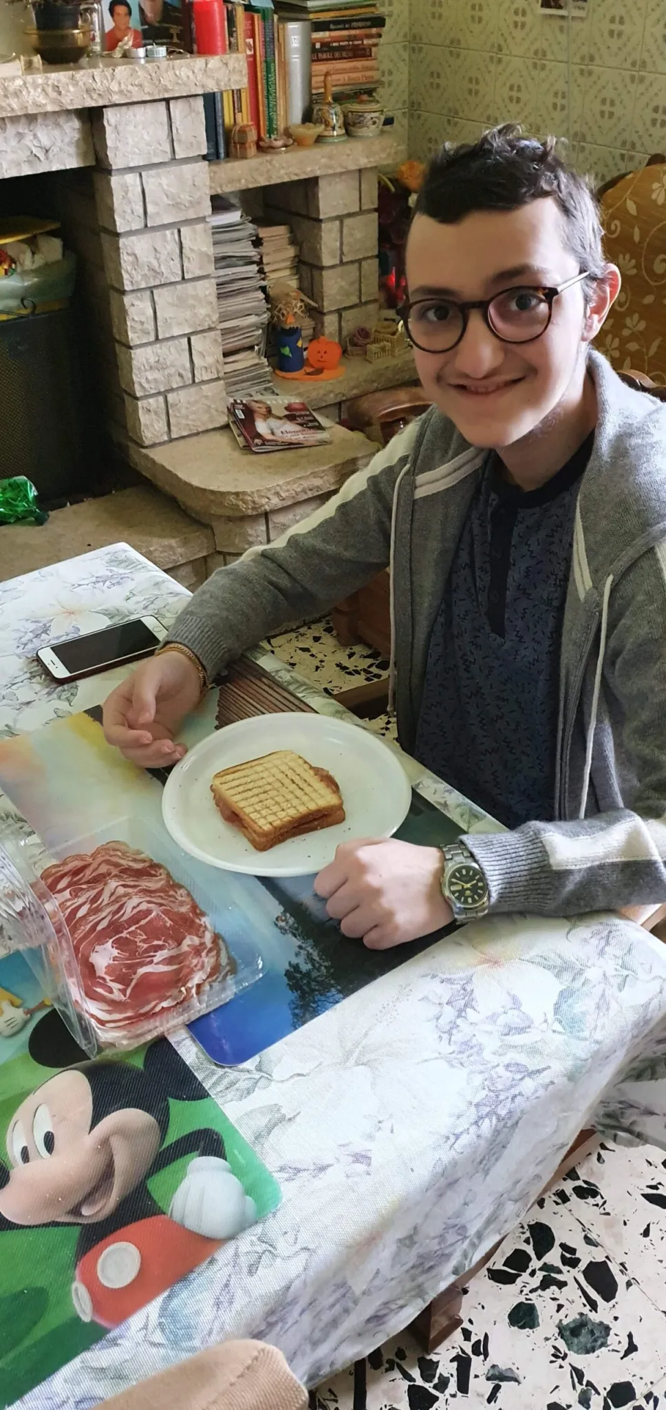 Eugenio a colazione prende Temodal