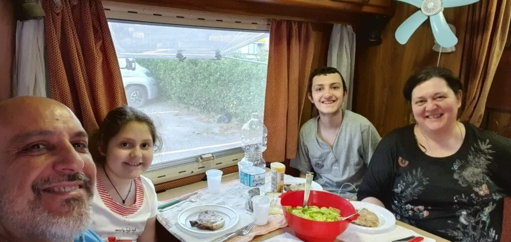 noi fantastici 4 nel camper Albino