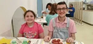 Eugenio e Francesca a mensa OPBG