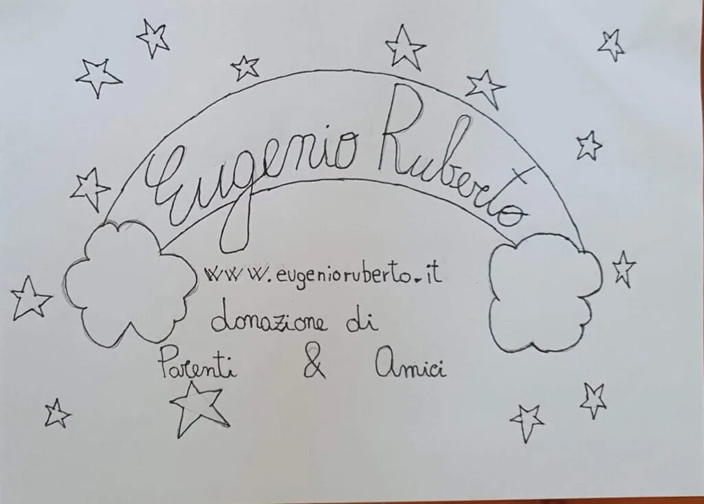 Adesso è lui: disegno originale logo camper Pio di Eugenio Ruberto