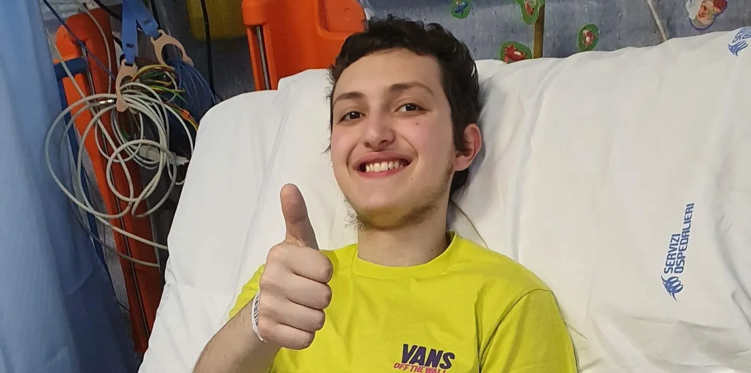 Un volto sereno e sorridente