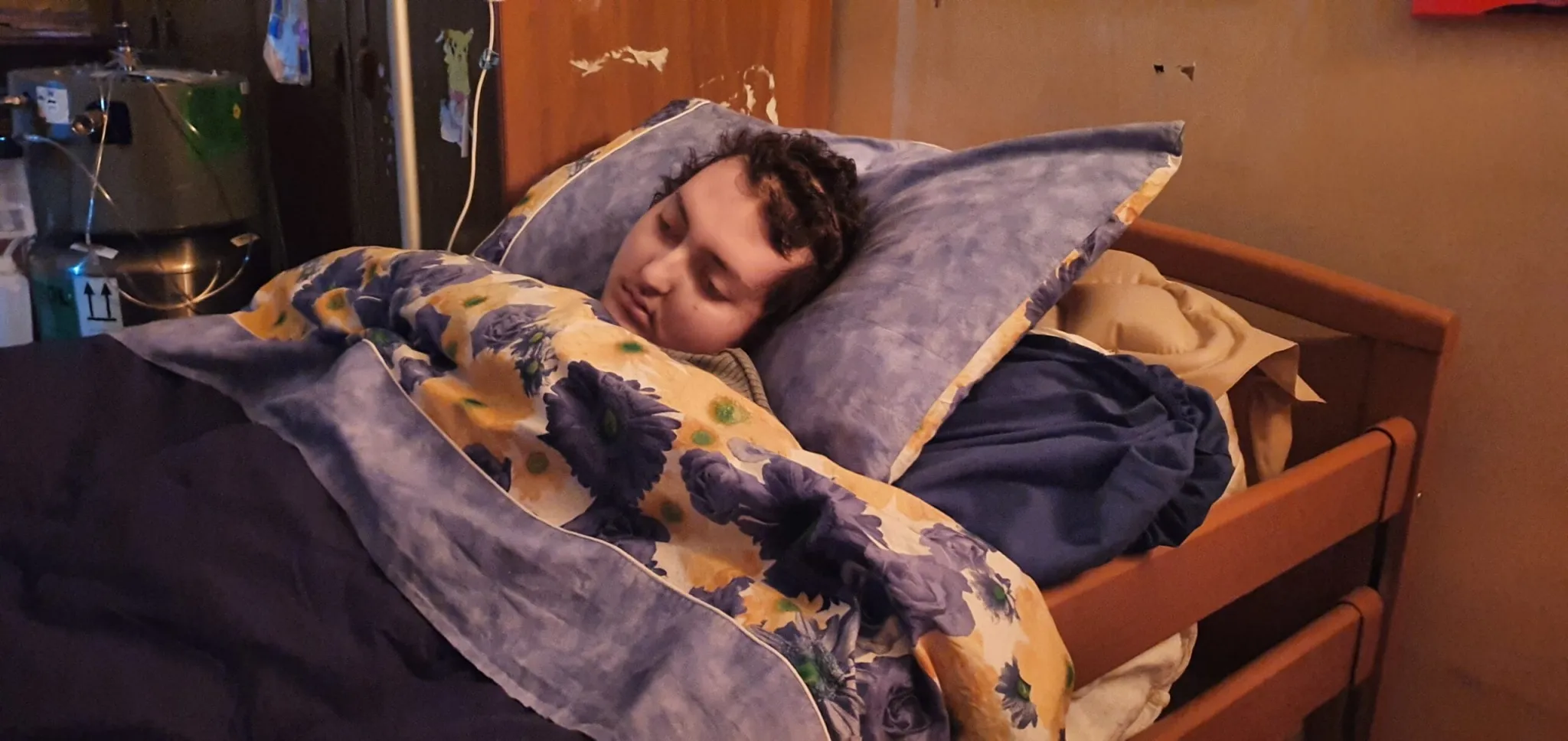 Eugenio nel suo lettuccio