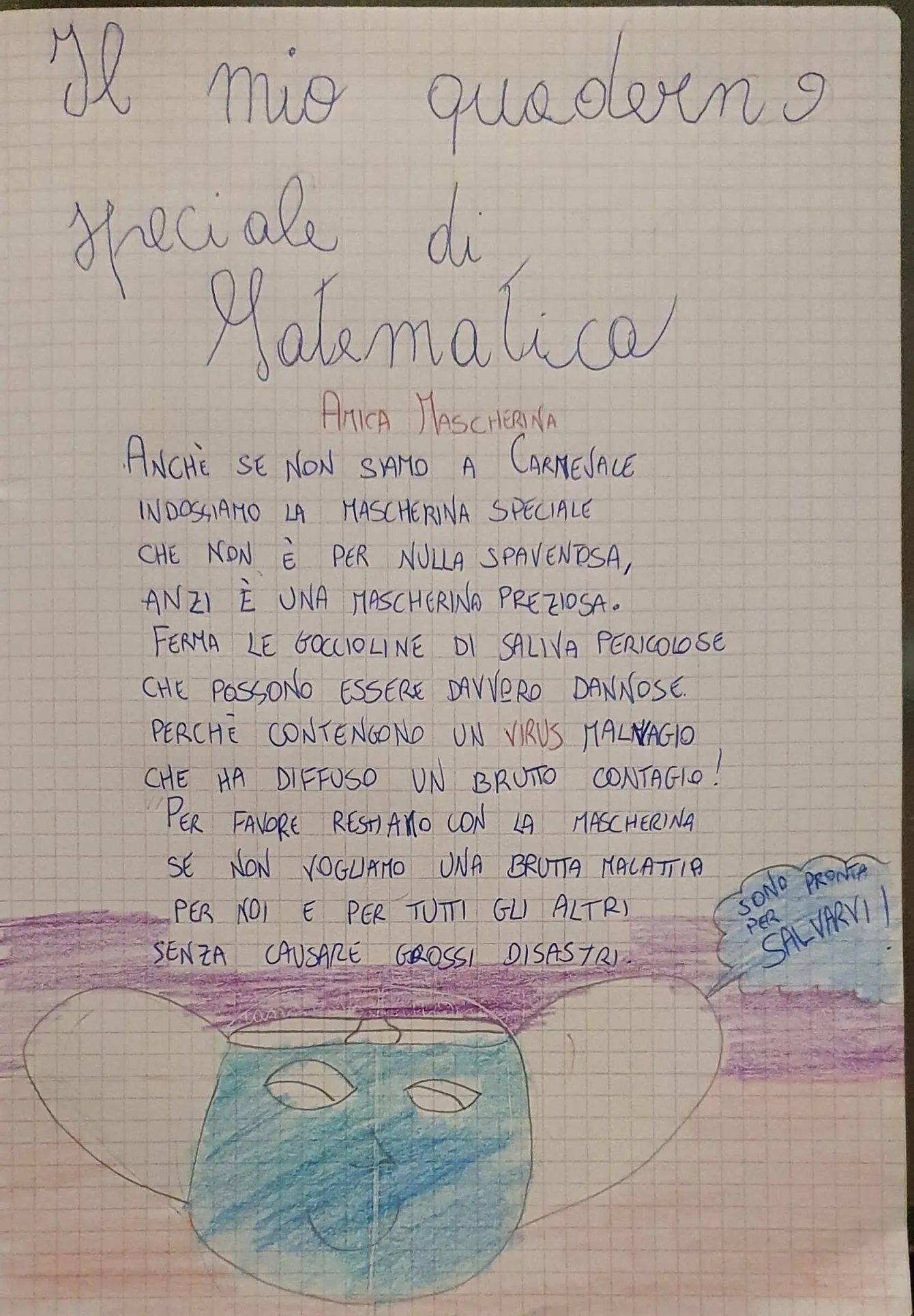amica mascherina filastrocca di Francesca
