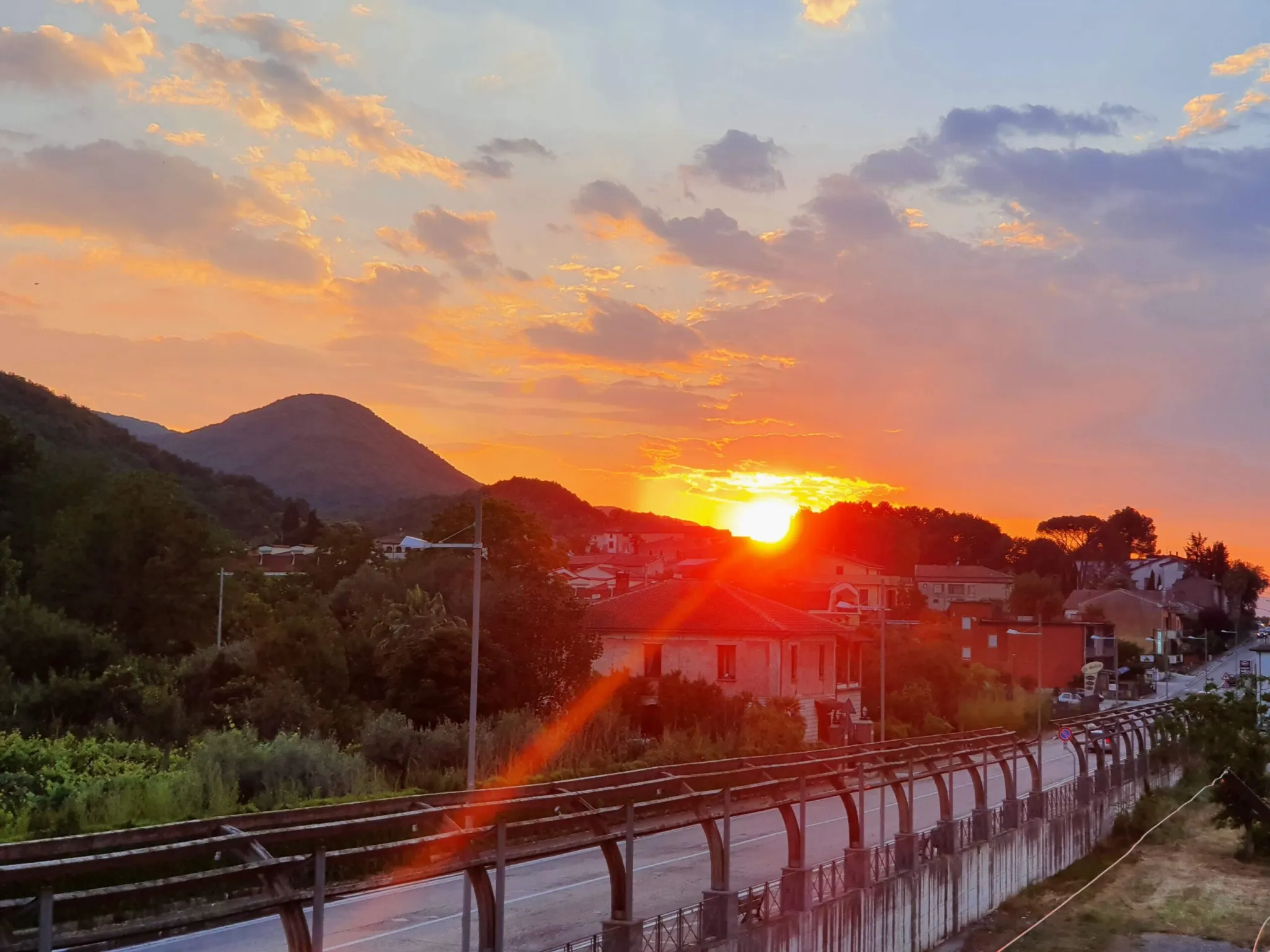 tramonto a Dragoni (CE)