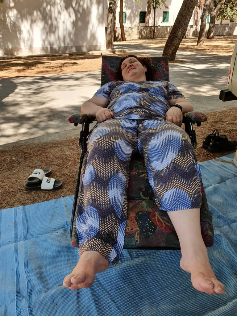 Diario di viaggio del 3 luglio 2021 - riposino di Giuseppina in camping