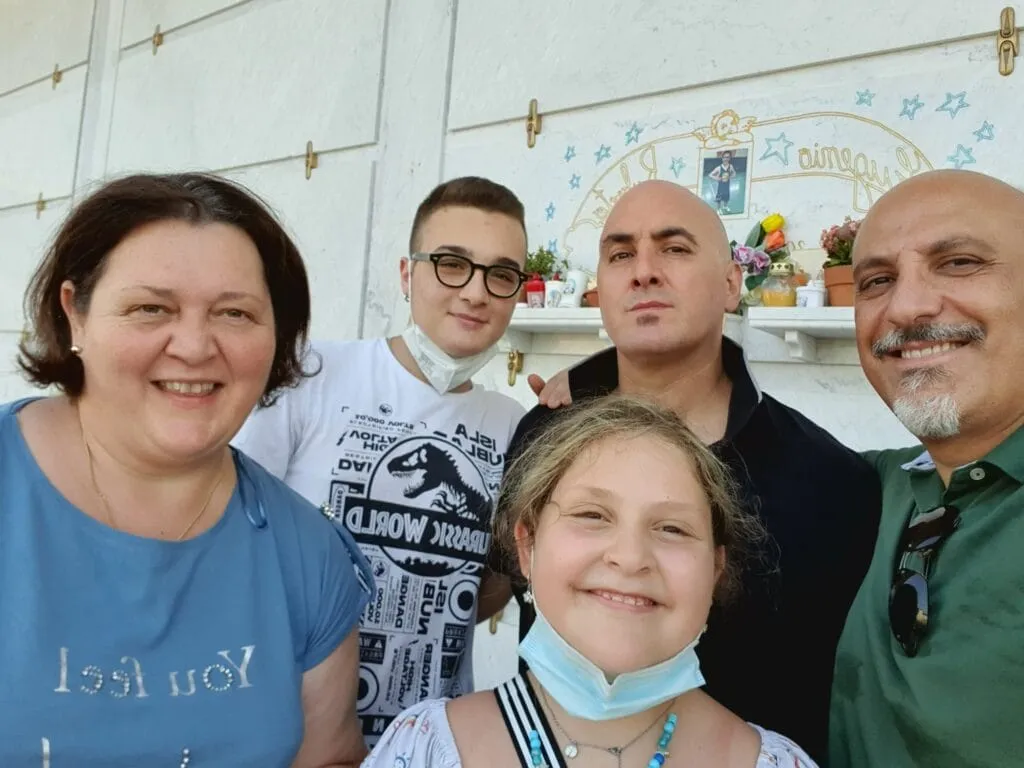 Eugenio, Giuseppina, Lorenzo, Michele della Valle, Francesca e Remigio