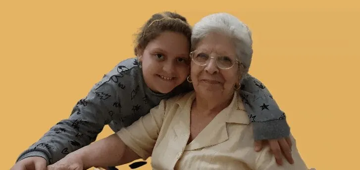 Francesca e nonna Rosaria