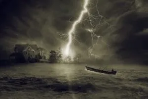 thunderstorm, storm, lightning, mare in tempesta, navigare nel mare in tempesta