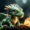 ai generated, dragon, creature, piccolo drago