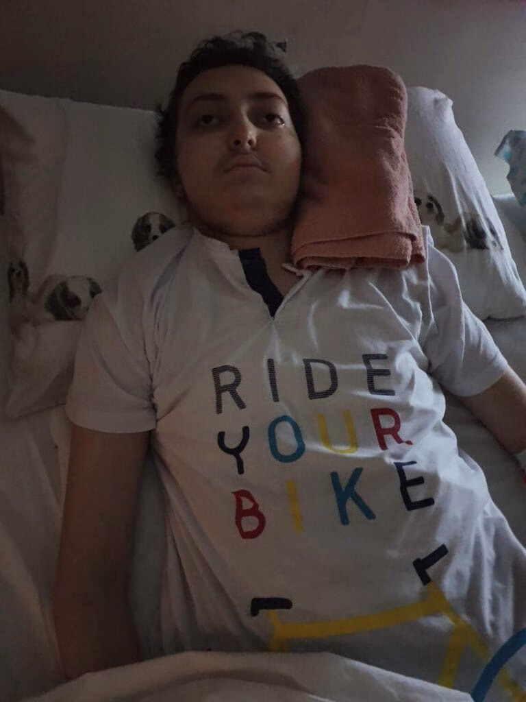 Eugenio nel suo lettuccio