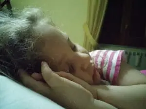 Francesca dorme nel lettone nel 2015