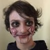primo piano Eugenio truccato per halloween