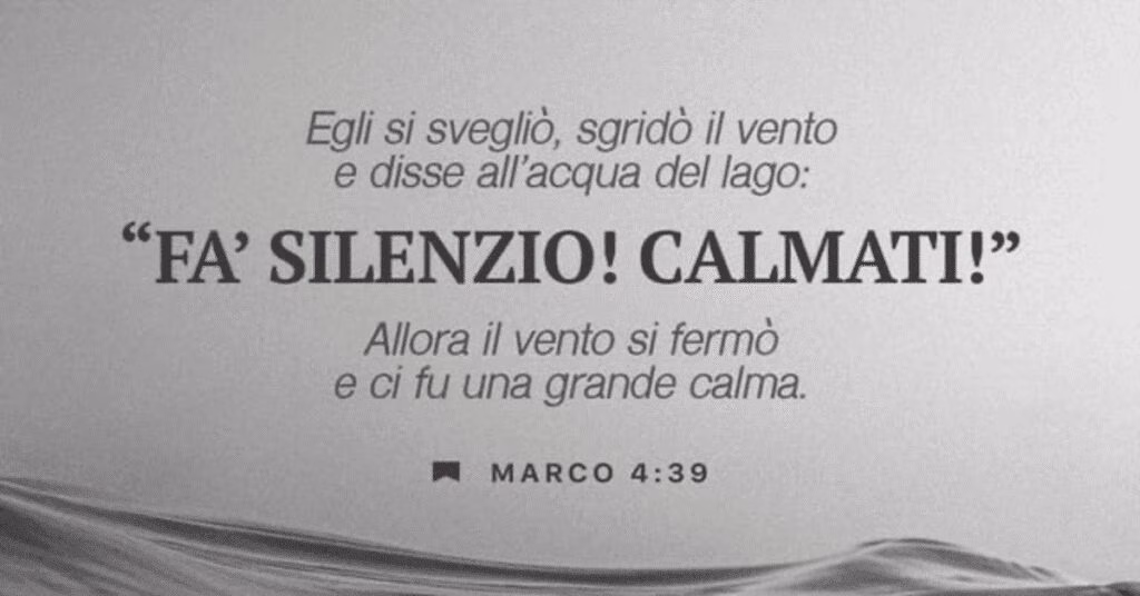 silenzio calmati