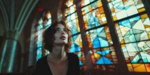 young, woman, faith, pentita, pentimento