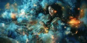 ai generated, girl, child, female, childhood, young, cute, brunette, dream, clouds, night, imagination, sky, dreaming, sleep, sleeping, dreams, space, galaxy, universe, stars, asleep, night sky, pajamas, bed, dream, dream, dream, dream, dream, nature, dreaming, dreaming, sleep, sleep