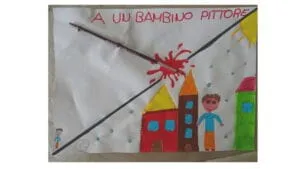 a un bambino pittore