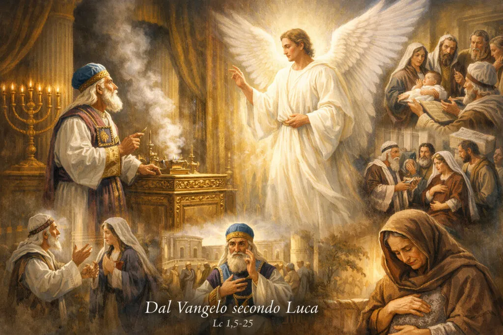 L'annuncio dell'Angelo a Zaccaria per la nascita di Giovanni Battista