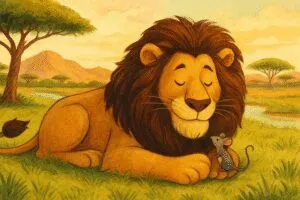 il leone e il topo
