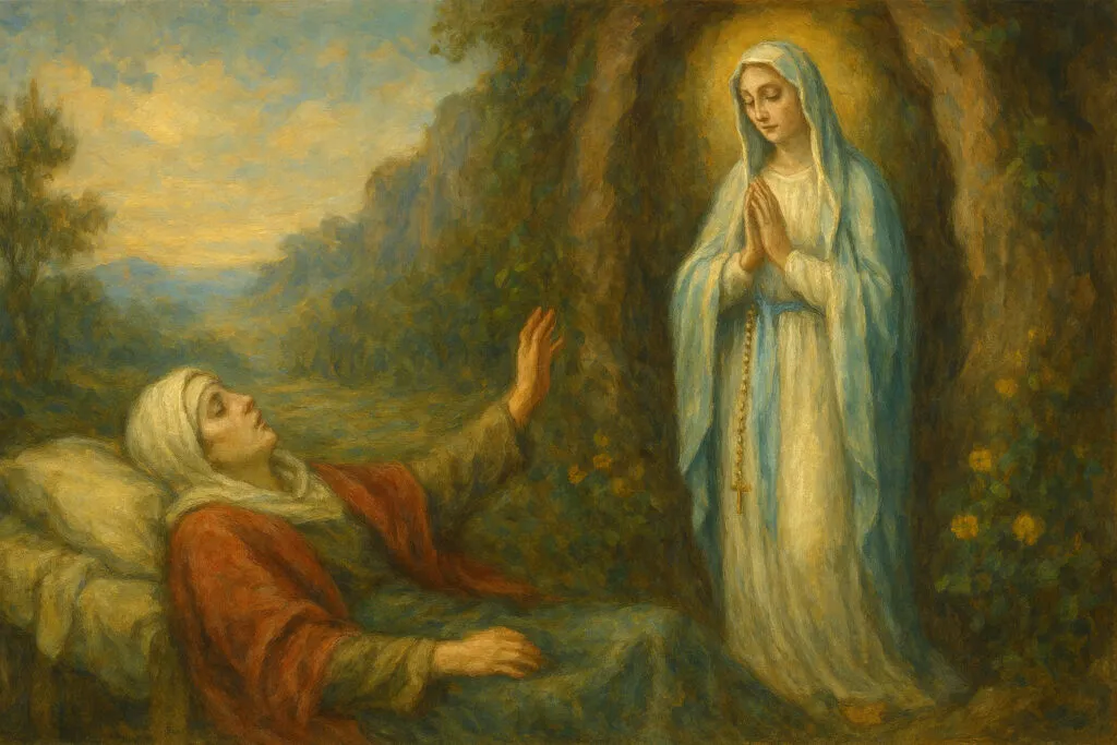 malata e la Madonna di Lourdes - www.eugenioruberto.it