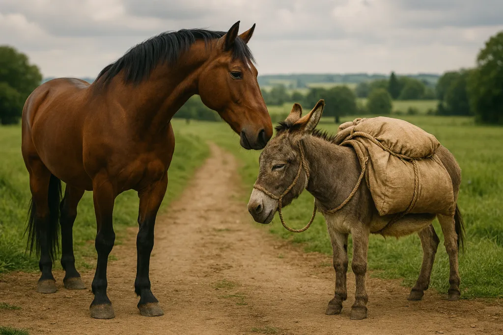 Il cavallo e l'asino