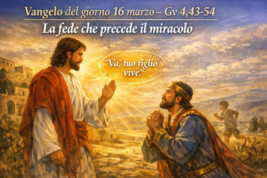 Vangelo del giorno 16 marzo 2026