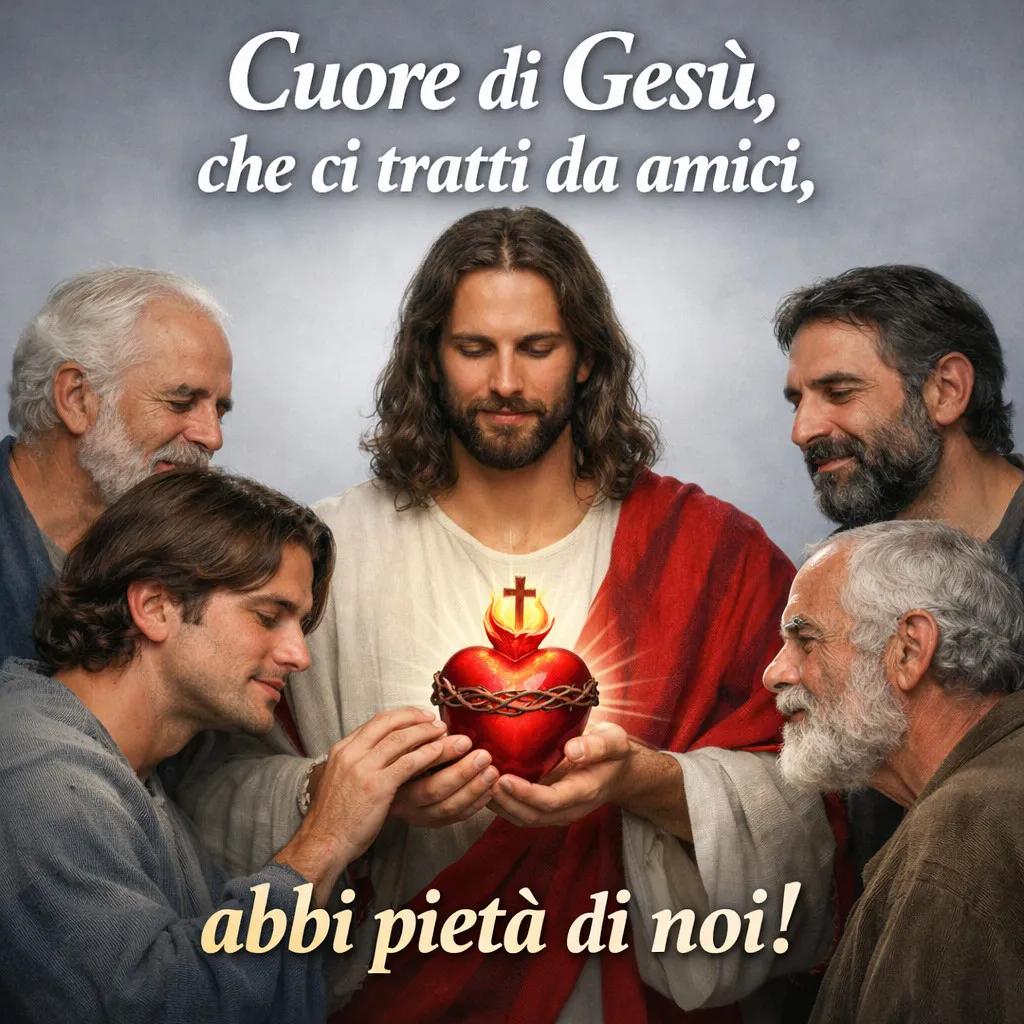 Cuore di Gesù che ci tratti da amici