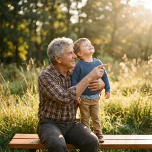 vitamina d - nonno e nipote