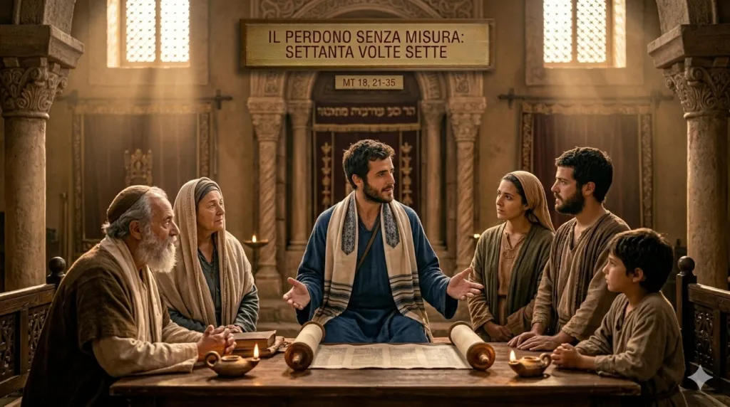 settanta volte sette, Dal Vangelo secondo Matteo Mt 18,21-35