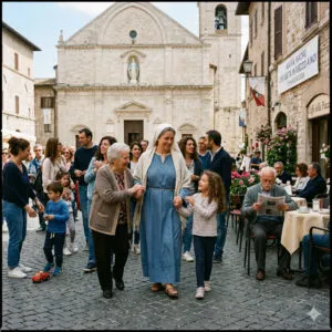 Maria, madre che abita in mezzo a noi