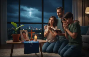 famiglia in preghiera