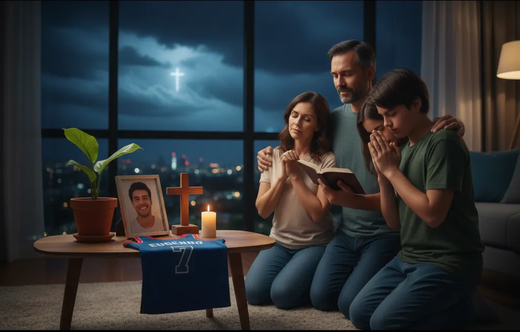 famiglia in preghiera