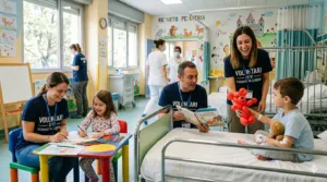 volontari in ospedale