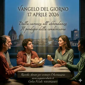 Vangelo del giorno 17 aprile 2026