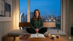 ragazza in preghiera