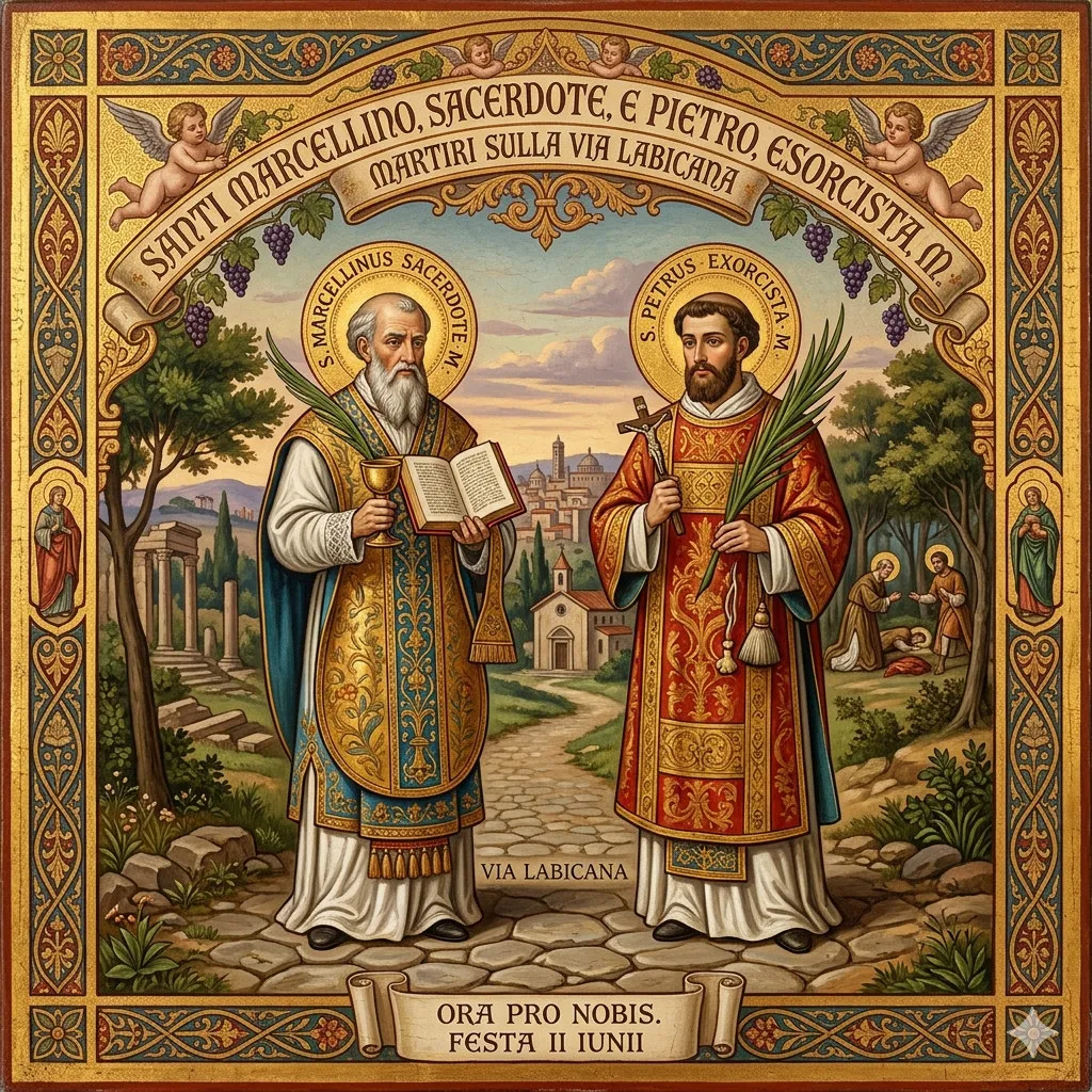 SANTI MARCELLINO, SACERDOTE, E PIETRO, ESORCISTA, MARTIRI SULLA VIA LABICANA