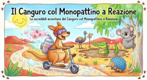 Il Canguro col Monopattino a Reazione