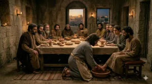 Gesù lava i piedi agli apostoli