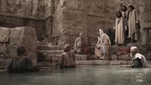 Gesù col paralitico nella piscina