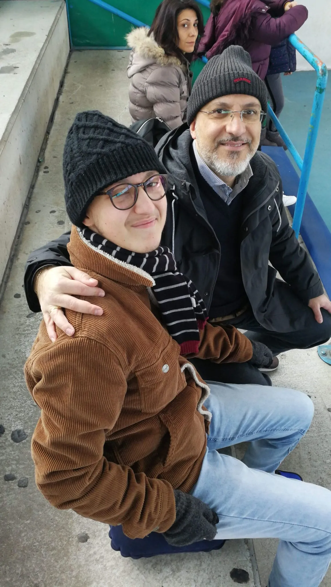 Eugenio e Remigio partita di basket Maddaloni