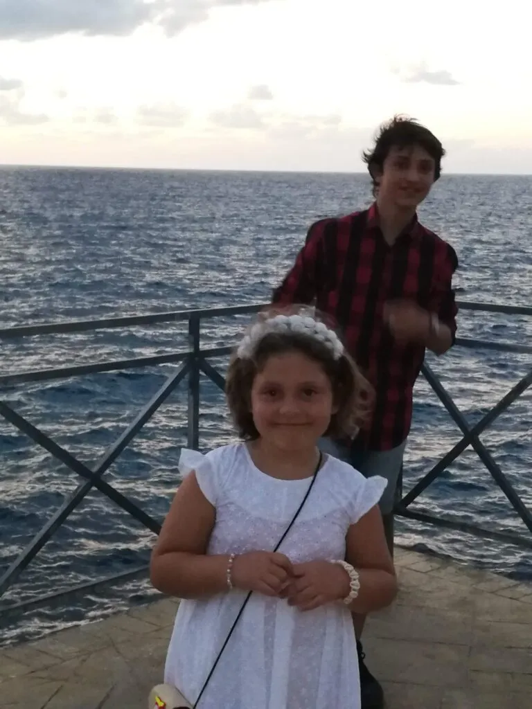 Francesca e Eugenio alle spalle