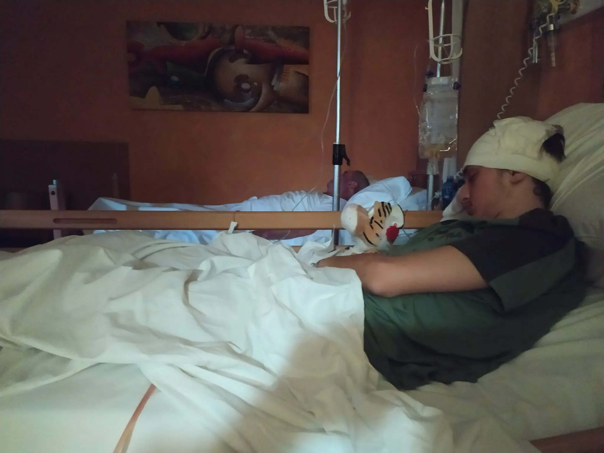 Eugenio dorme alla Neuromed