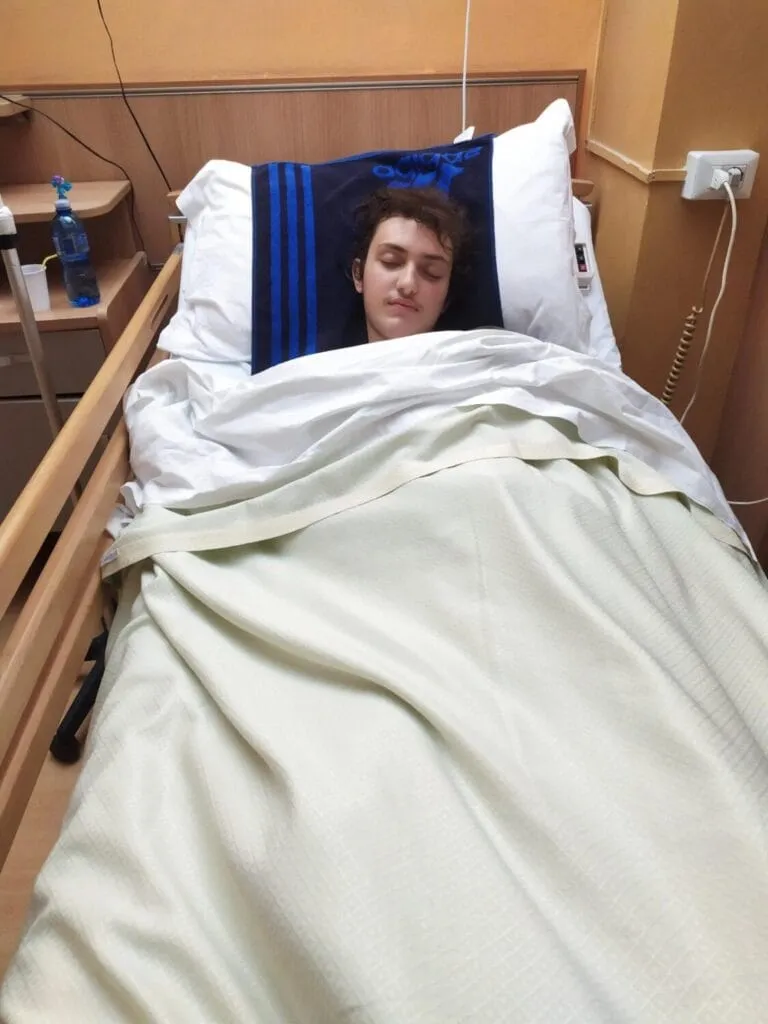 Eugenio nel letto Neuromed