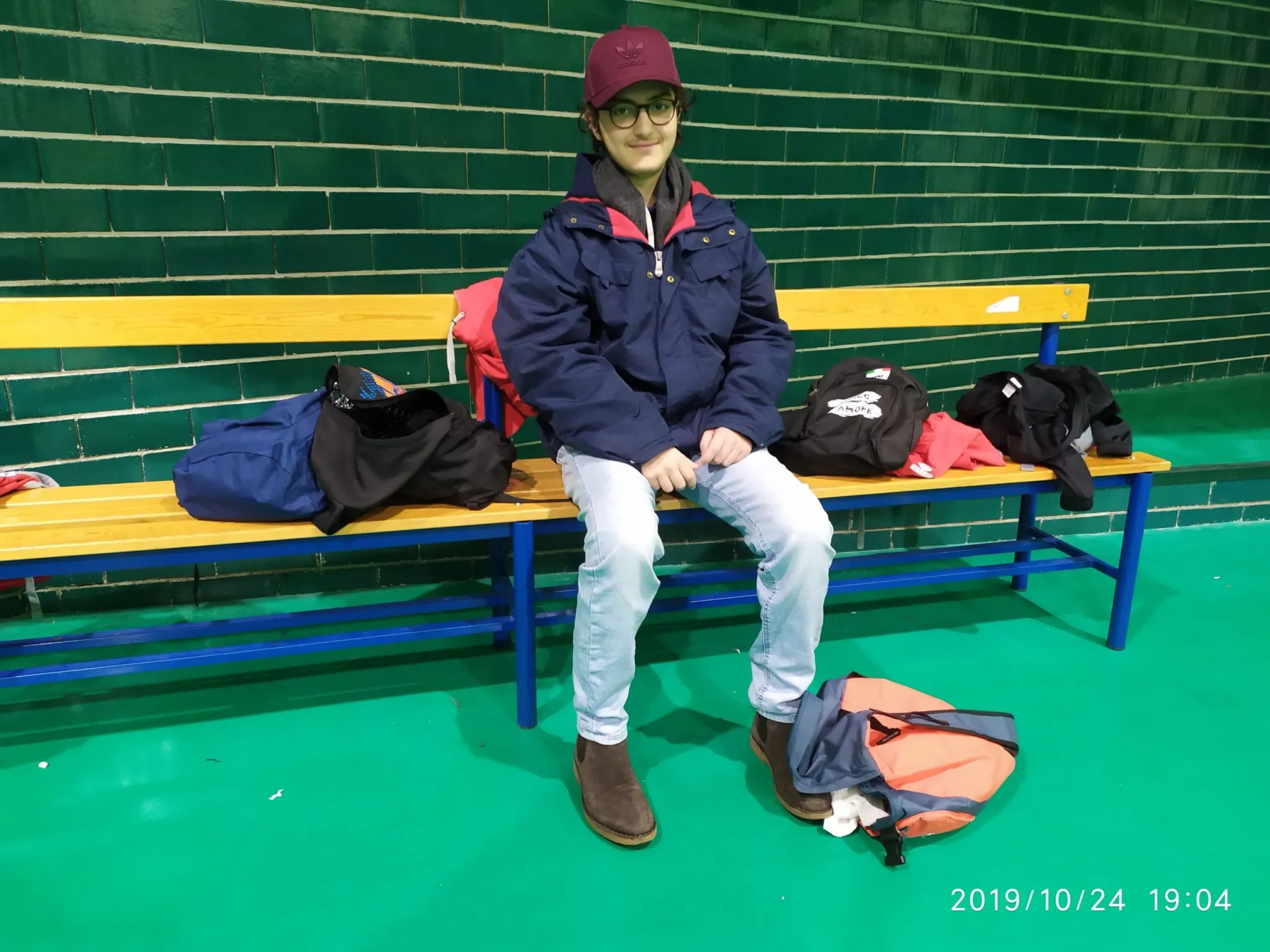 Eugenio spettatore al CSI basket Caiazzo