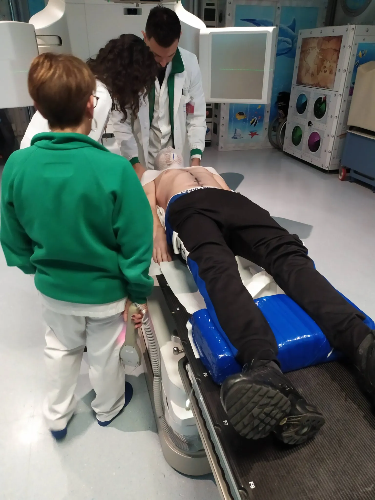 Eugenio in sala acquario