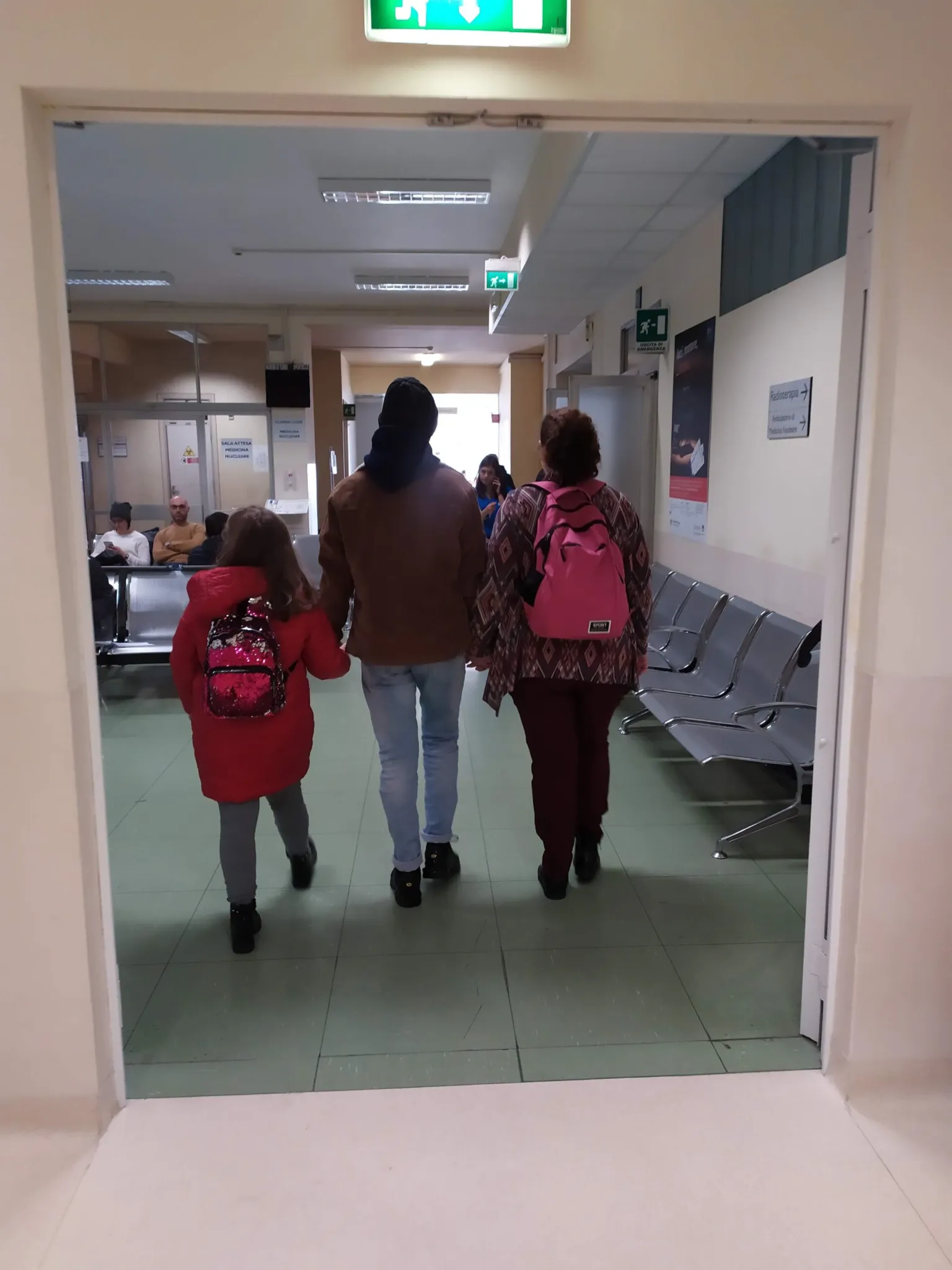 uscita dal reparto radioterapia del Gemelli